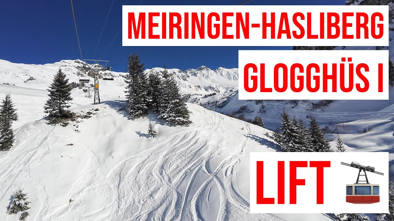 Meiringen-Hasliberg, Glogghüs I 🚠 SKI LIFT (4-Seater Chairlift) #1 🚠🇨🇭