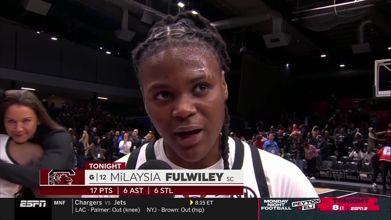 Freshman BREAKOUT Star Milaysia Fulwiley Interview After #6 South Carolina STOMPS #10 Notre Dame