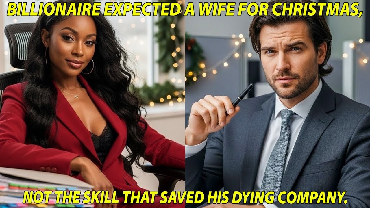 BILLIONAIRE EXPECTED A WIFE FOR CHRISTMAS — NOT THE SKILL THAT SAVED HIS DYING COMPANY
