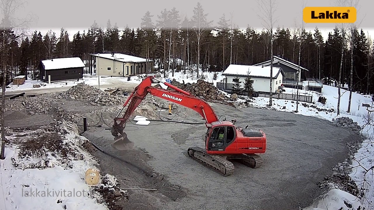 Lakka Kivitalot, timelapse, Osa 1 - louhinta