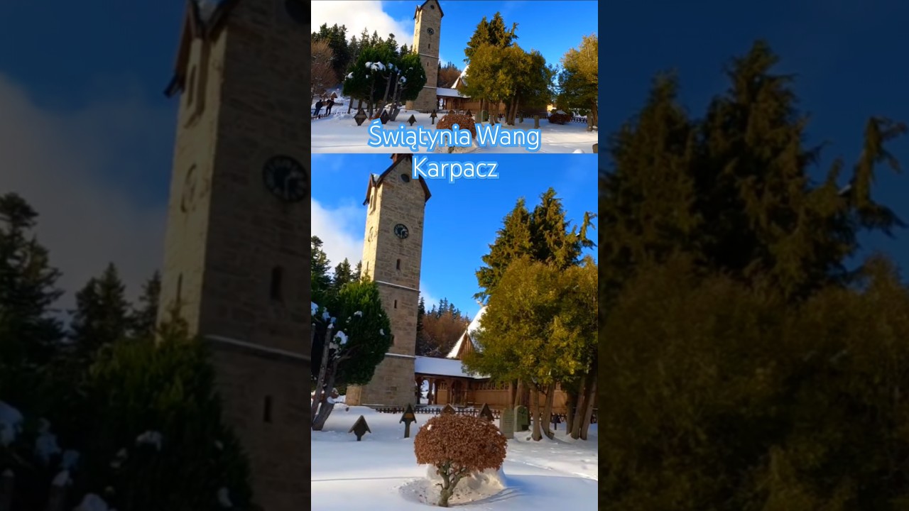 Karpacz, zimowa aura, Świątynia Wang, winter #karpacz #karkonosze #zima #winterwonderland #travel