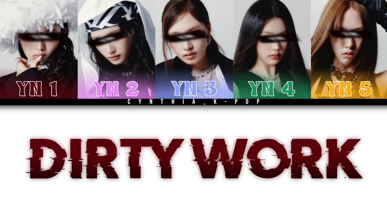 DIRTY WORK by Aespa (Your Girl Group) 5 members version (Colour Coded Lyrics) | Cynthia_k-pop |