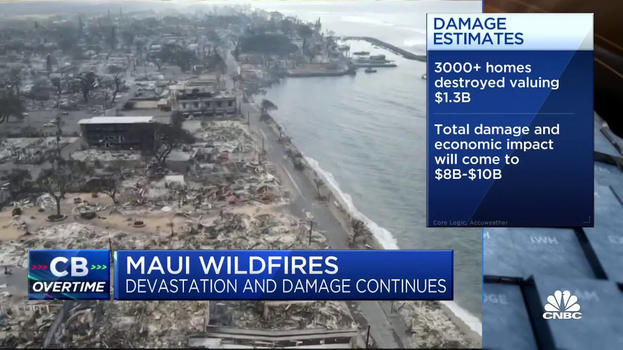 Deadly Maui wildfires projected to have major economic impact on Hawaii