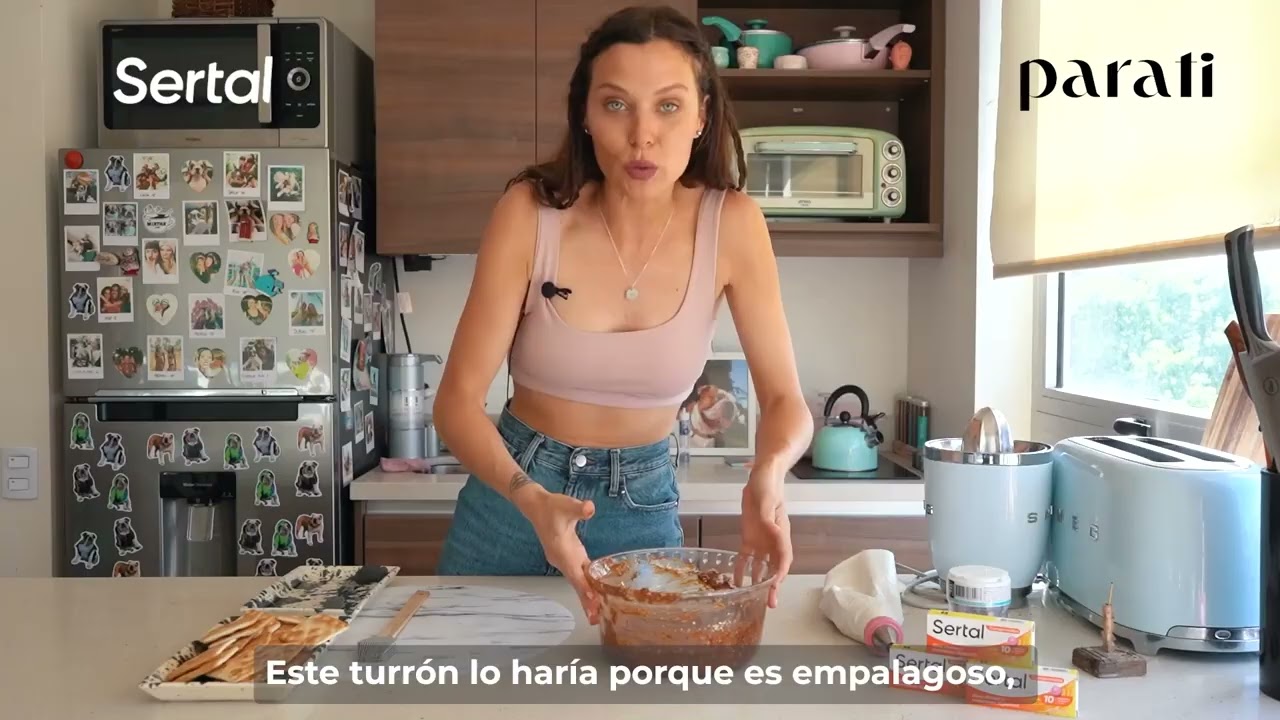 #LaRecetaFamosa: Valentina Salezzi nos prepara un turr&oacute;n de avena s&uacute;per chocolatoso