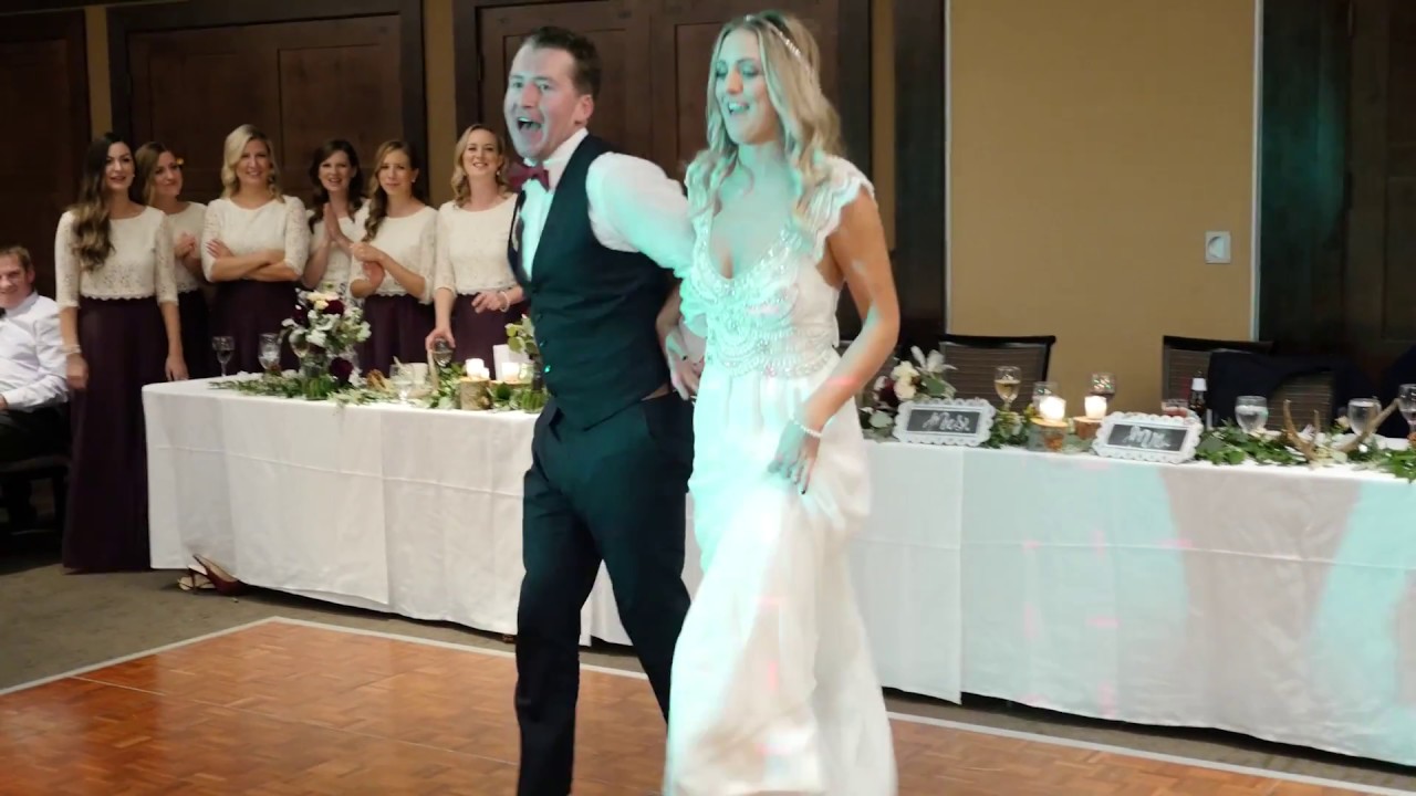 SURPRISE Bride & Groom performance following their first dance!