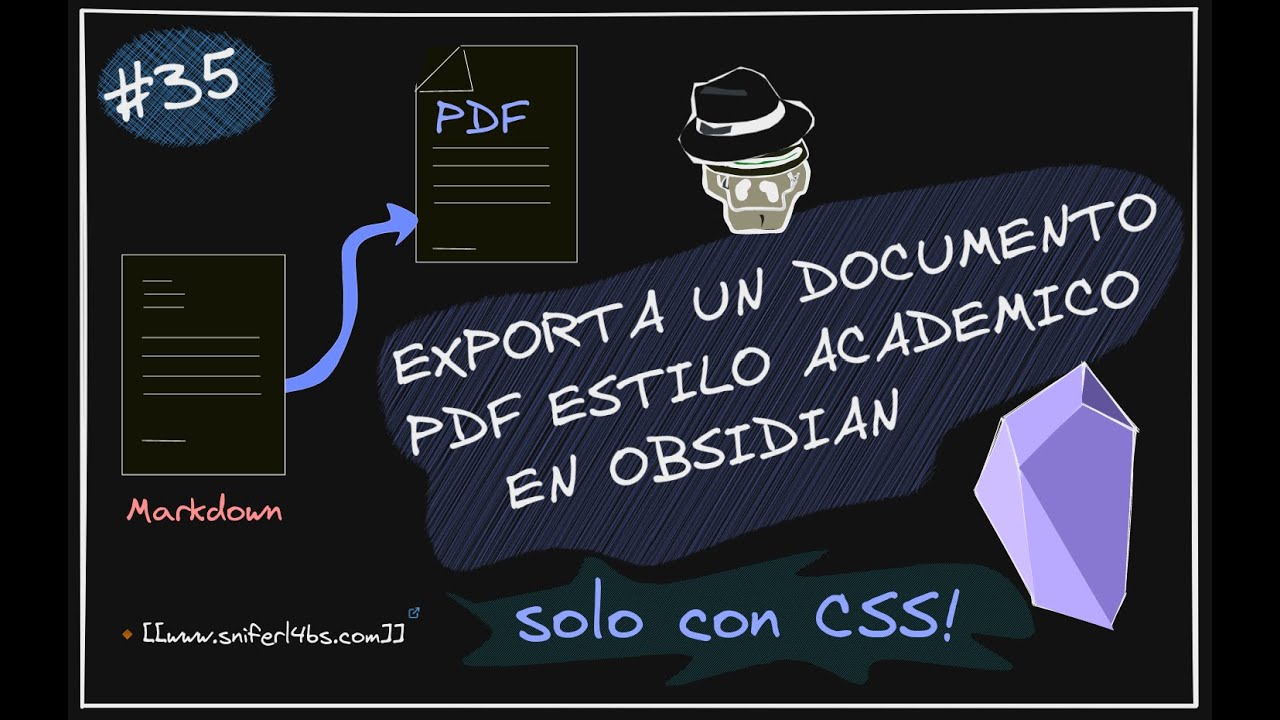 #35 Exporting Markdown to an  academic PDF Document with #Obsidian