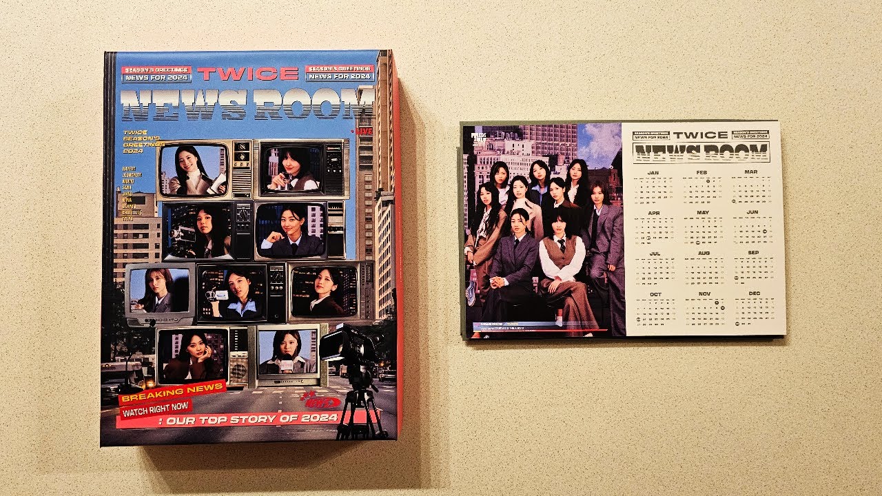 TWICE 2024 Season's Greetings “News Room” Unboxing