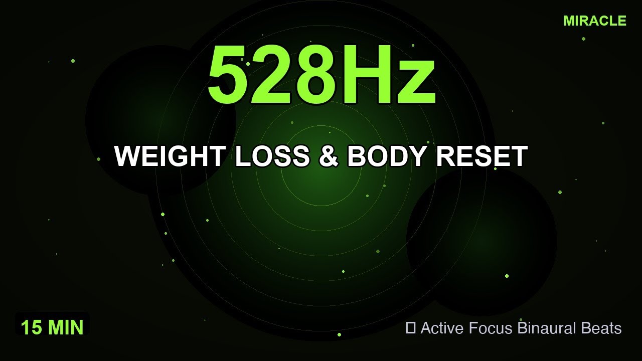 528Hz Weight Loss & Body Reset ✦ Intense Focus & Productivity ✦ 15 Min Work Music
