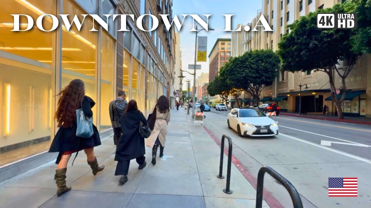 Downtown, Los Angeles | Walking Tour 2025 4K