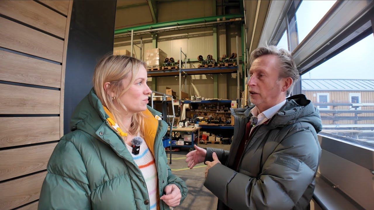Tinyhouse Fabrik 2026 in Holland Jeanne sieht Geheimnisse Arcabo Traumhäuser von Robotern gebaut