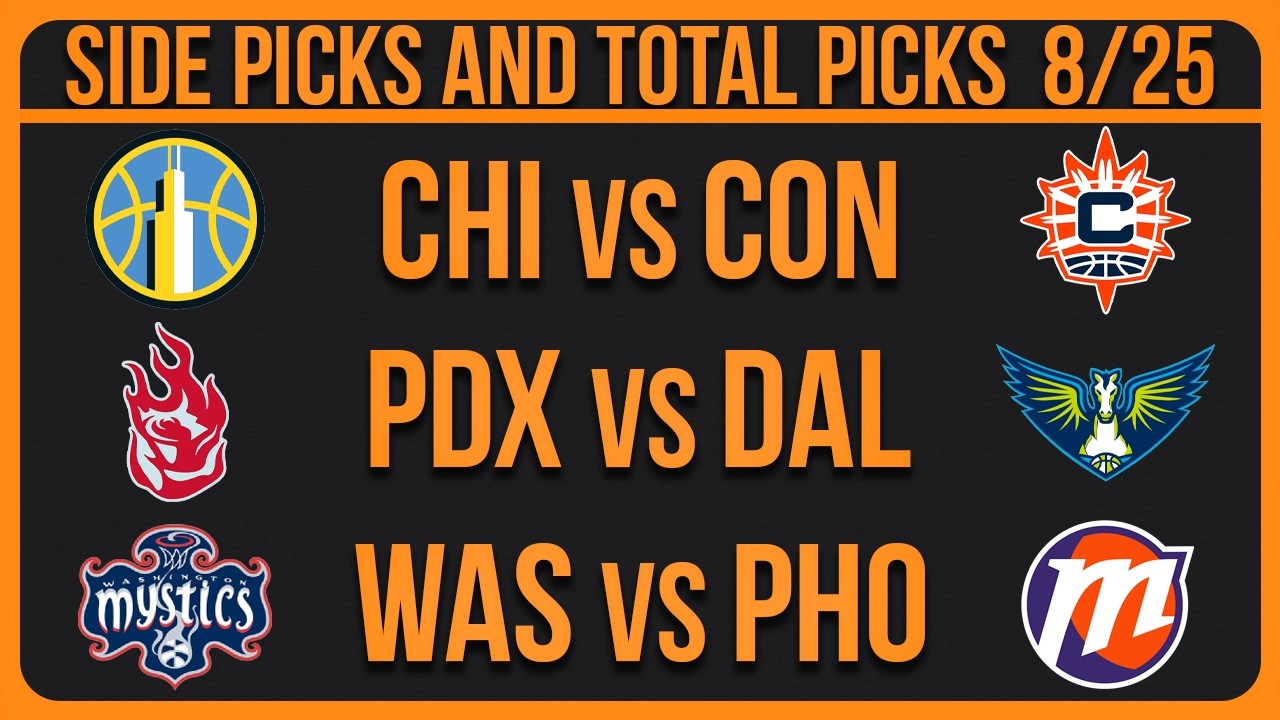 WNBA Picks Today Tuesday 8/25/26 | FREE WNBA Best Bets & Predictions