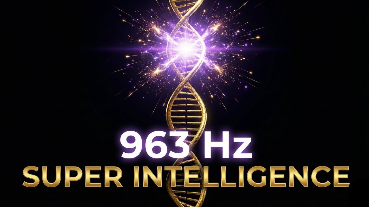 963Hz Pineal Gland Activator 🧠 Super Intelligence & Memory Boost | Golden Kundalini DNA (OLED)
