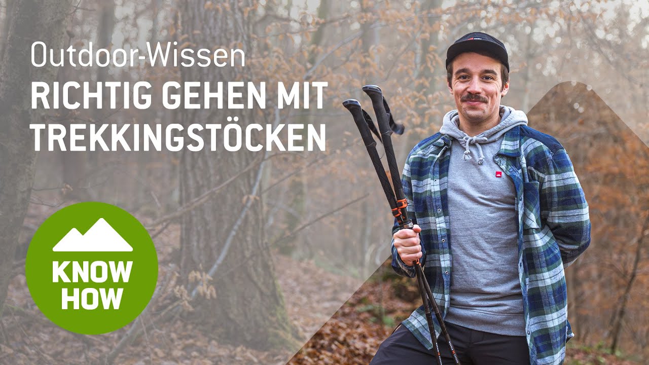 Outdoor-Wissen: Der richtige Einsatz von Trekkingstöcken
