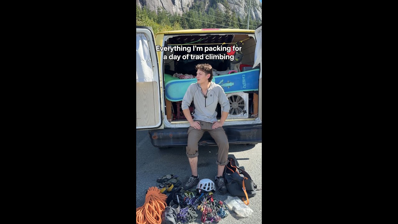 What I Bring Trad Climbing