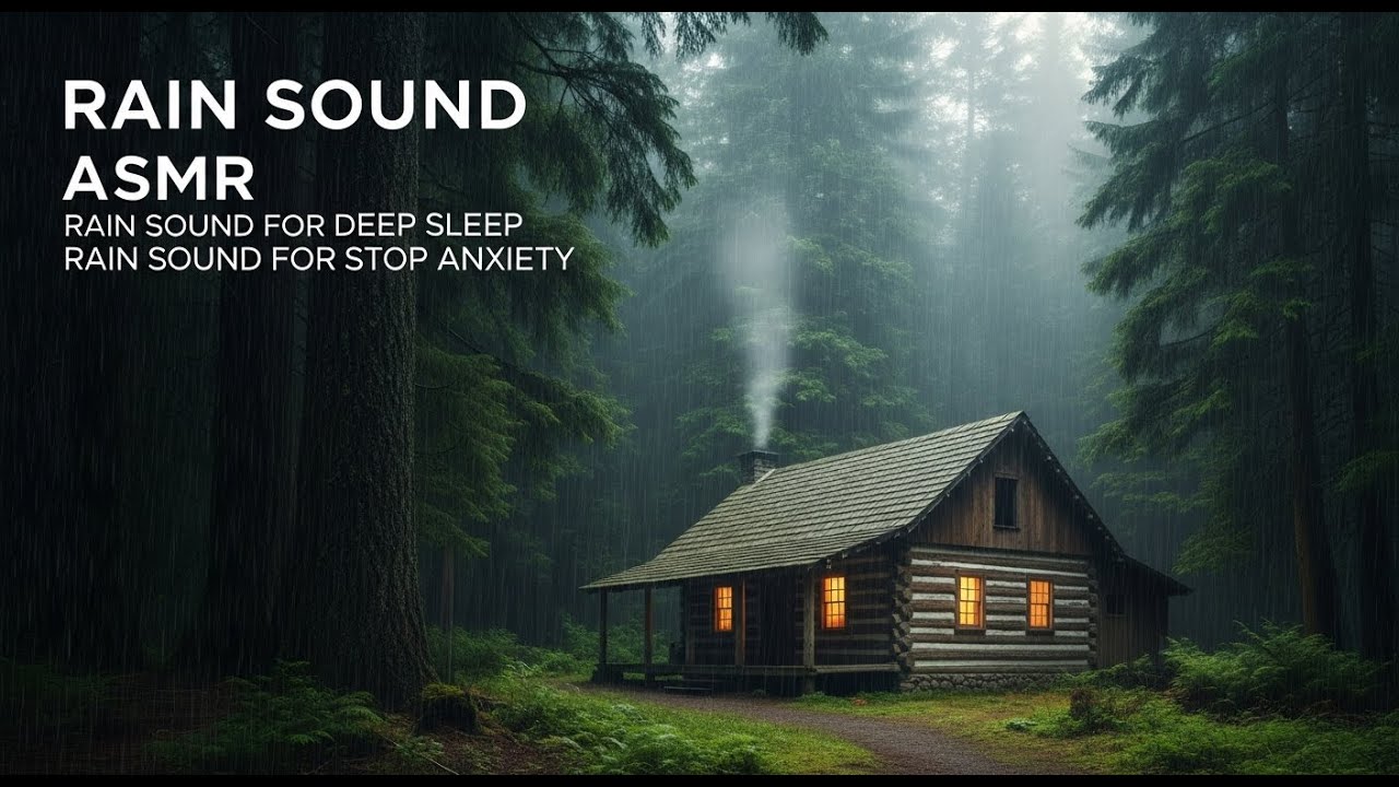 Slow Rain and Thunder Loops for Deep Sleep and Night Relaxation | For Anxiety Relief