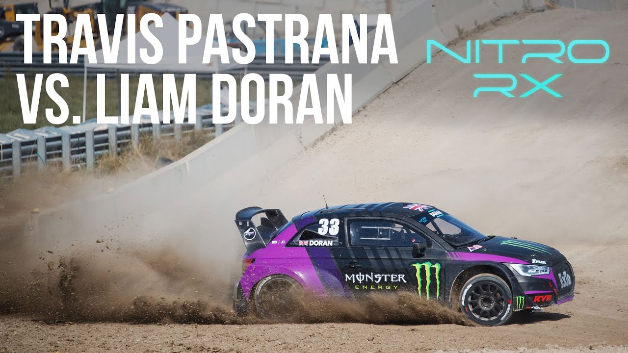 Travis Pastrana vs. Liam Doran | Nitro Rallycross Battle Bracket Race 1