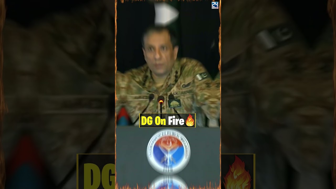 DG ISPR Fierce Respond To Afghanistan & India - Strongly Worded Video - 24 News HD