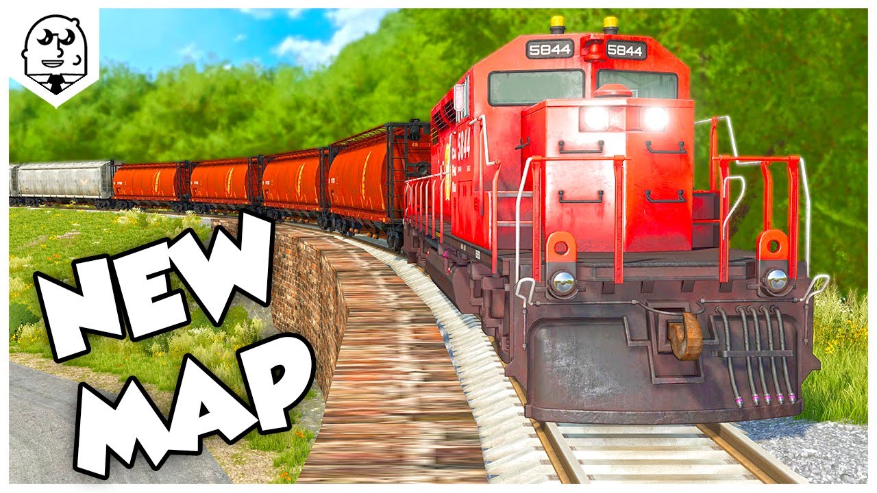 TRAINS in Farm Sim are AMAZING! (Beautiful NEW Map)