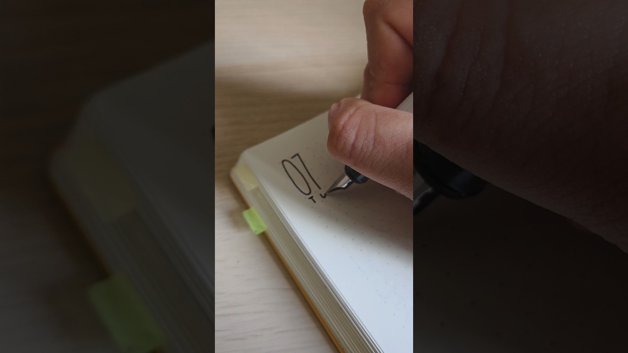 Plan with me: bullet journal daily log morning routine