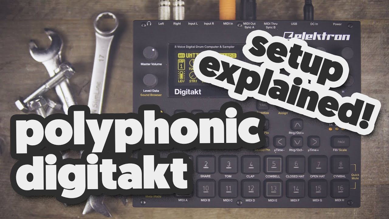 POLYPHONIC DIGITAKT, The setup explained! (with the RK-002)
