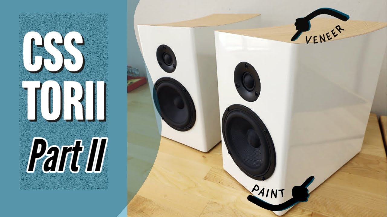 CSS Audio Torii DIY Speaker Kit Part 2 - Paint and Veneer!