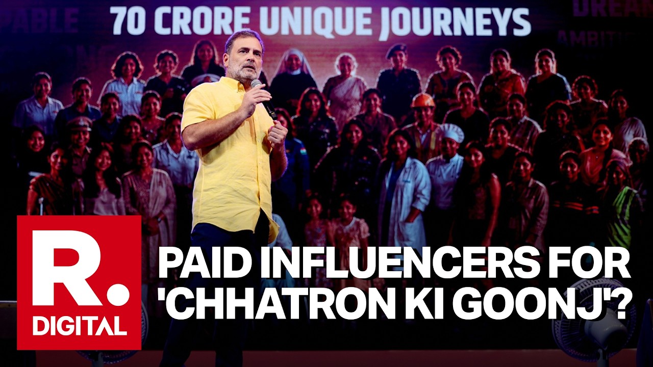 BJP Accuses Congress of Paying ₹25,000 to Influencers for Rahul Gandhi's 'Chhatron Ki Goonj' Event