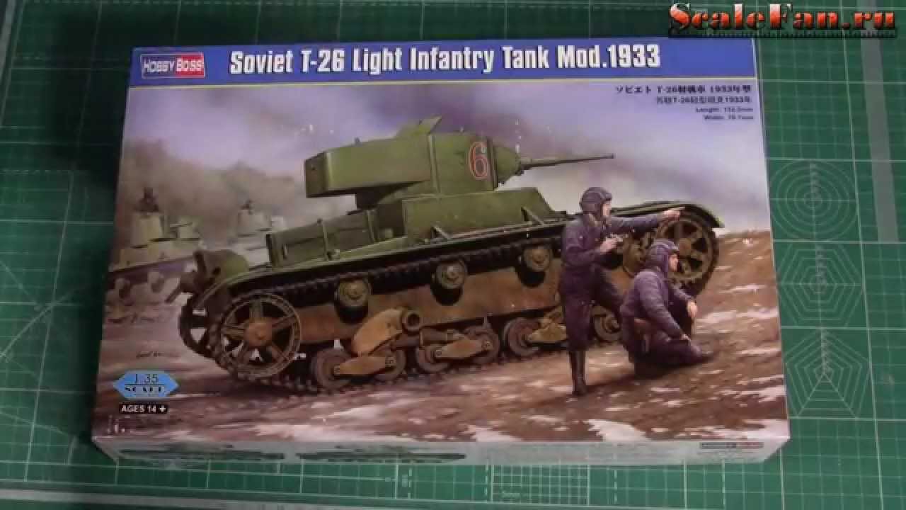 Soviet T-26 Light infantry Tank Mod.1933 Hobby Bos
