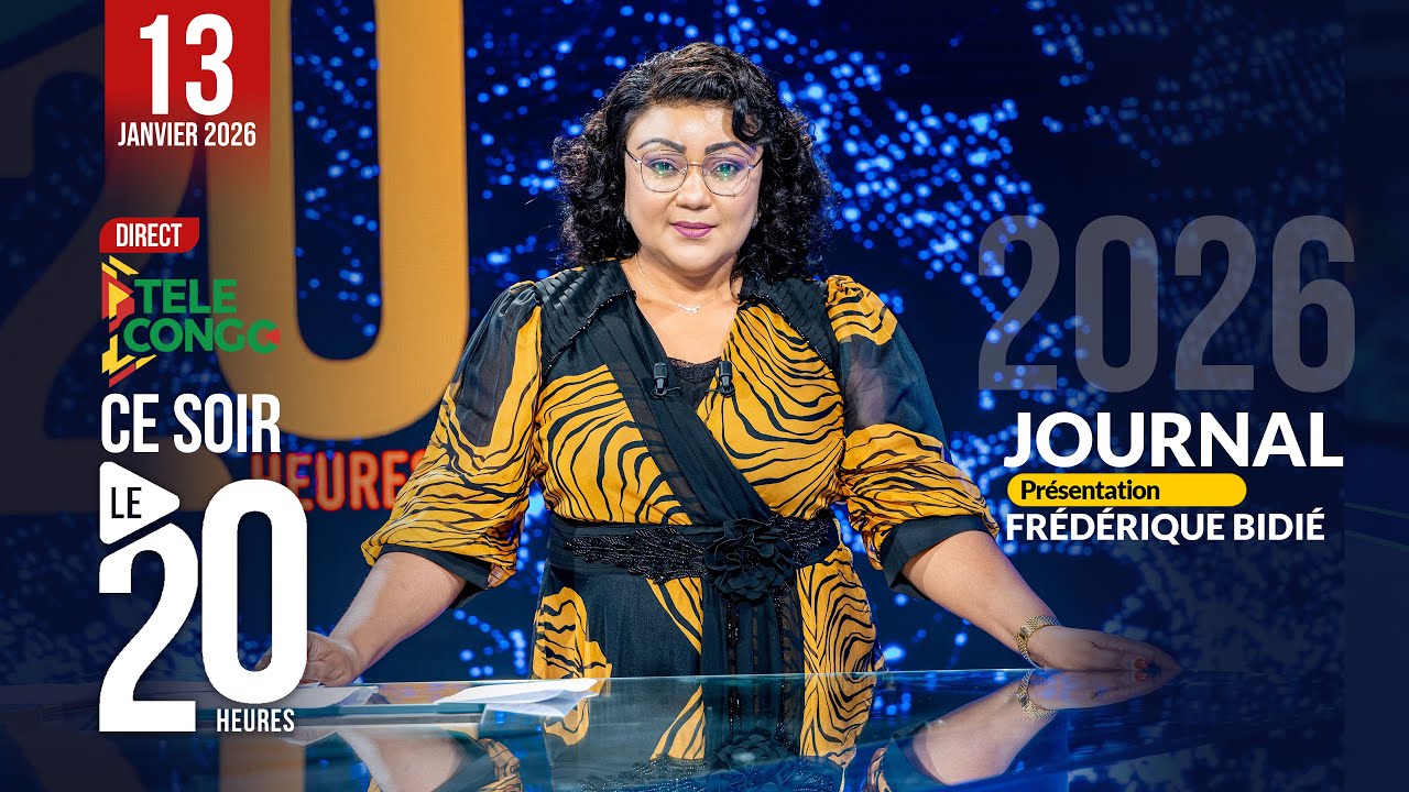 🔴 Direct JOURNAL DU 20H DU 13 JANVIER 2026 AVEC FRÉDÉRIQUE  BIDIÉ  