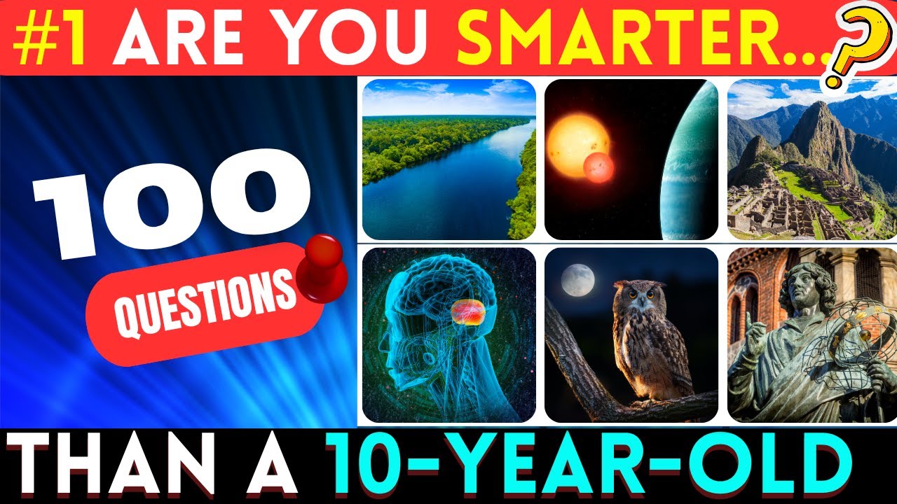 Are You Smarter Than a 10-Year-Old? | BrainRush Ultimate Quiz Challenge #1
