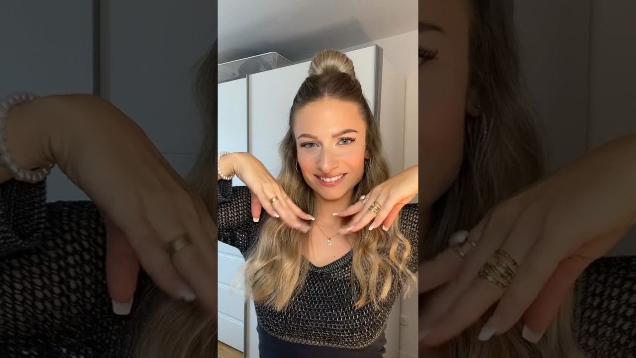 ✨Einfache & schnelle halboffene Frisur✨ 