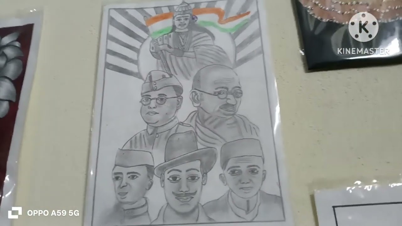 My children's paintings in our college.