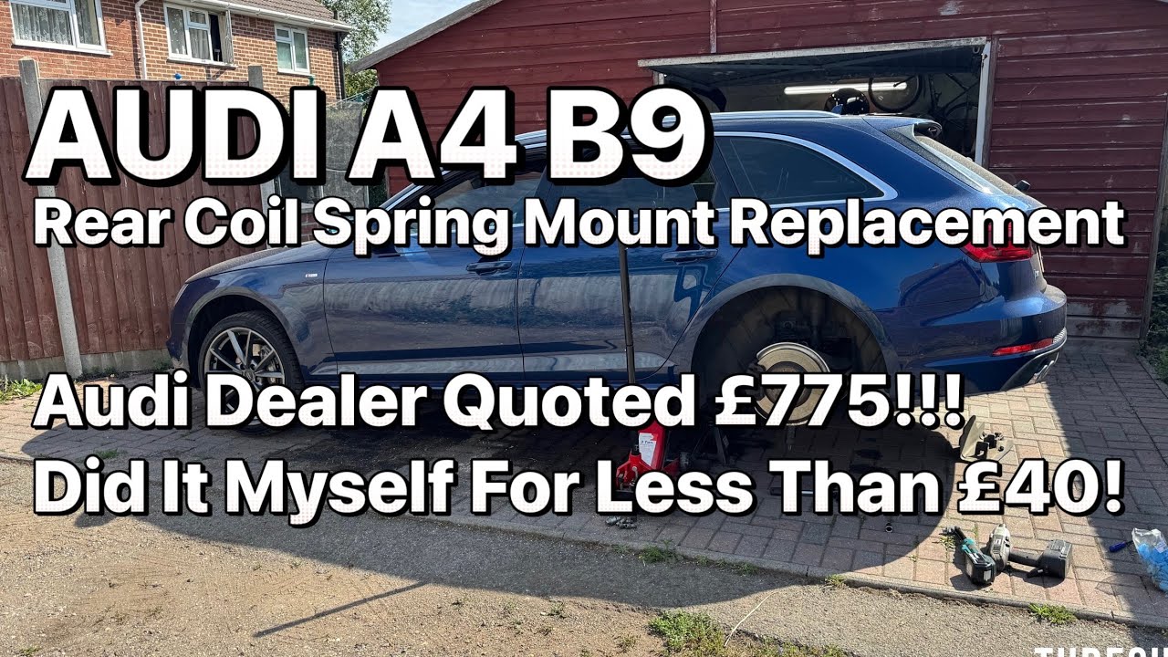 Audi A4 B9 Rear Coil Spring Mount Replacement DIY