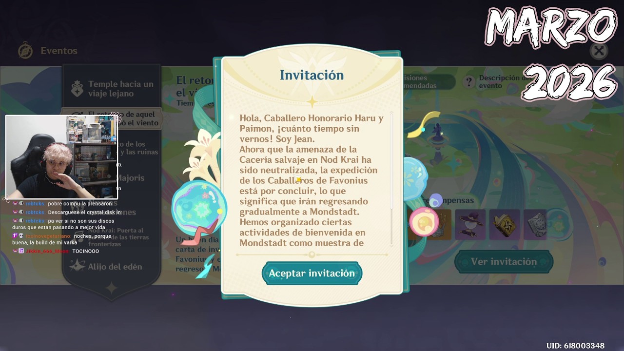 Intento fallido de empezar el nuevo evento | WanderHaru