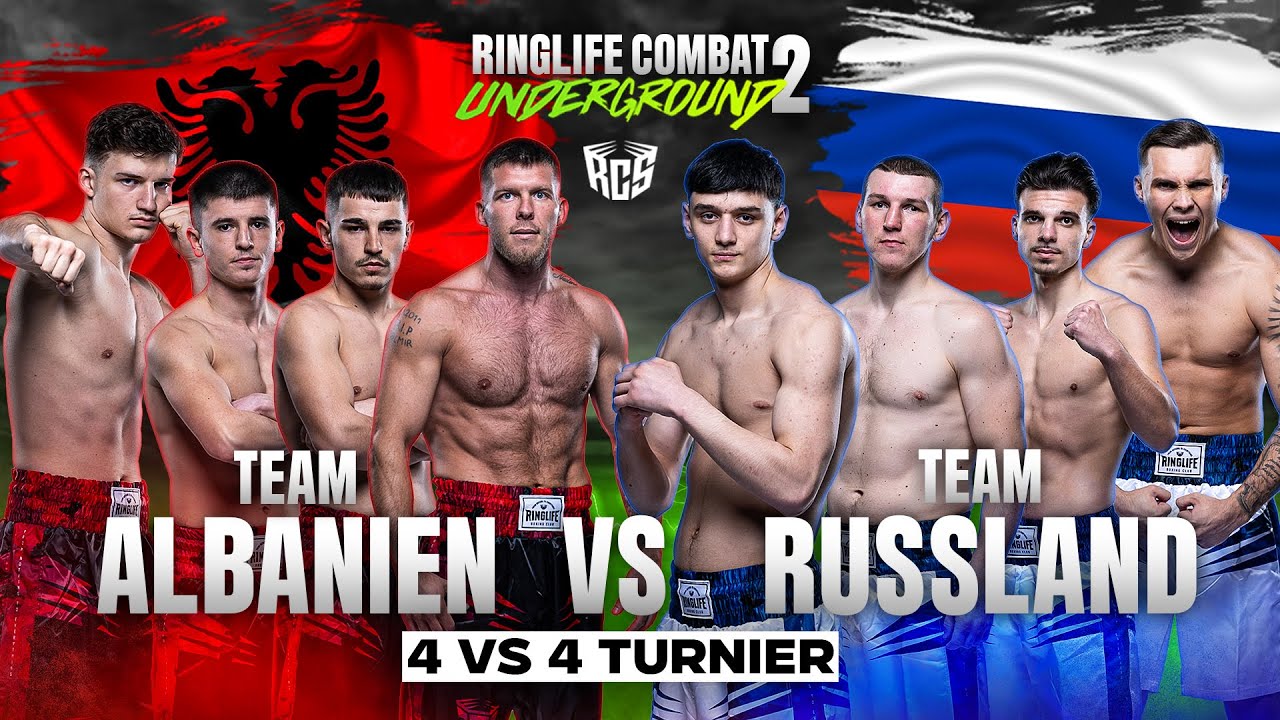 4vs4 Team Fight! Albanien vs. Russland Halbfinale! Ringlife Combat Underground 2