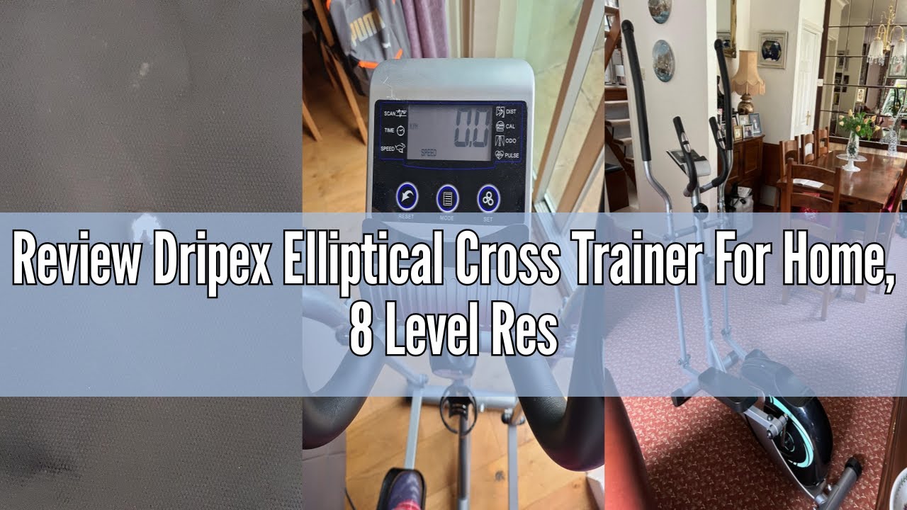 Review Dripex Elliptical Cross Trainer For Home, 8 Level Resistance Magnetic Elliptical Machine, Ell