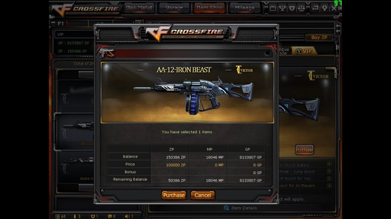 Crossfire West: Buying AA-12-IRON BEAST and spin some crates - Champion Dang