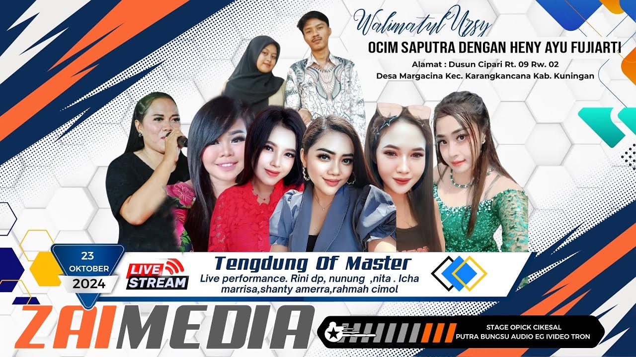 Live ZAIMEDIA ~ Pernikahan Ocim Saputra Dengan Heny Ayu Fujiarti Desa Margacina  Bag 3