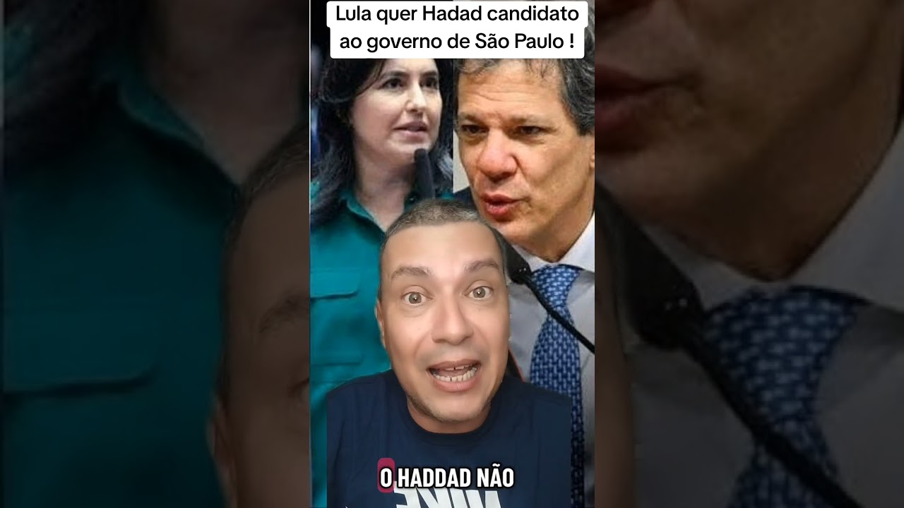 Lula quer escolher Hadad para governar S&atilde;o Paulo, mas o povo quer Simone Tebeti !