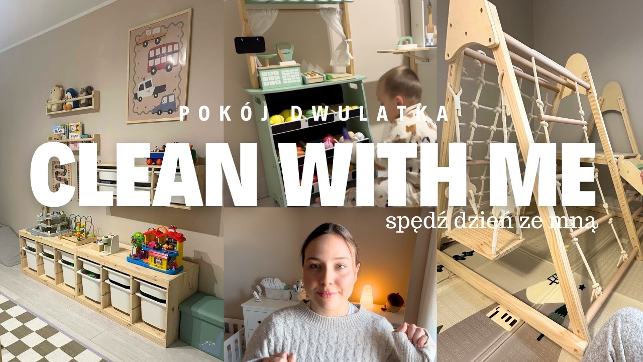 CLEAN WITH ME 🧼 | pokój zabaw dwulatka | spędź dzień ze mną VLOG