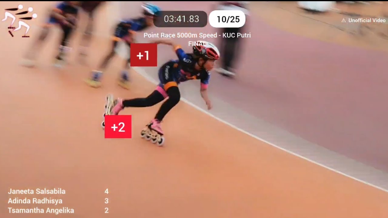 5000m Point Race, KUC Putri (Pupil women) - Student roller skating competition