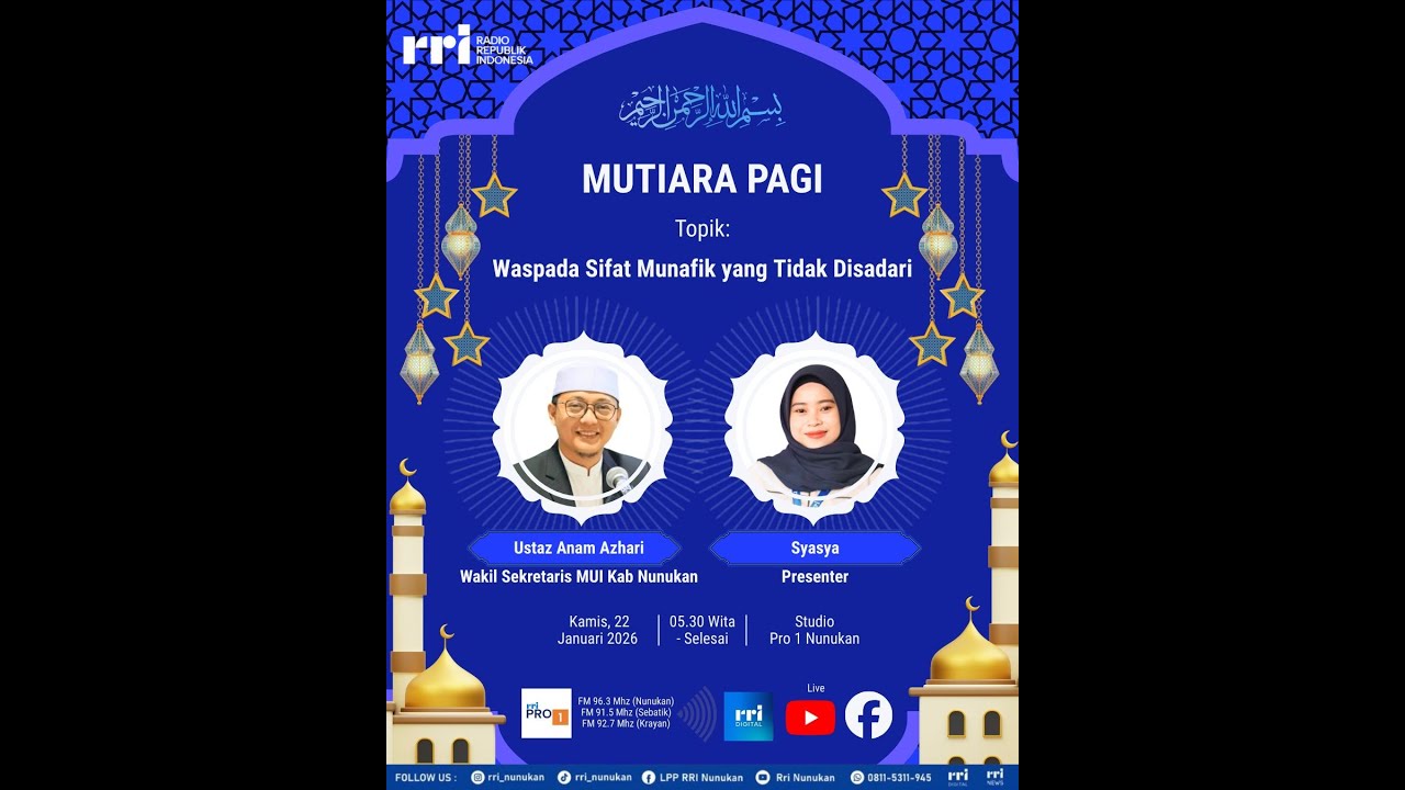 Mutiara Pagi - Waspada Sifat Munafik Yang Tidak Disadari