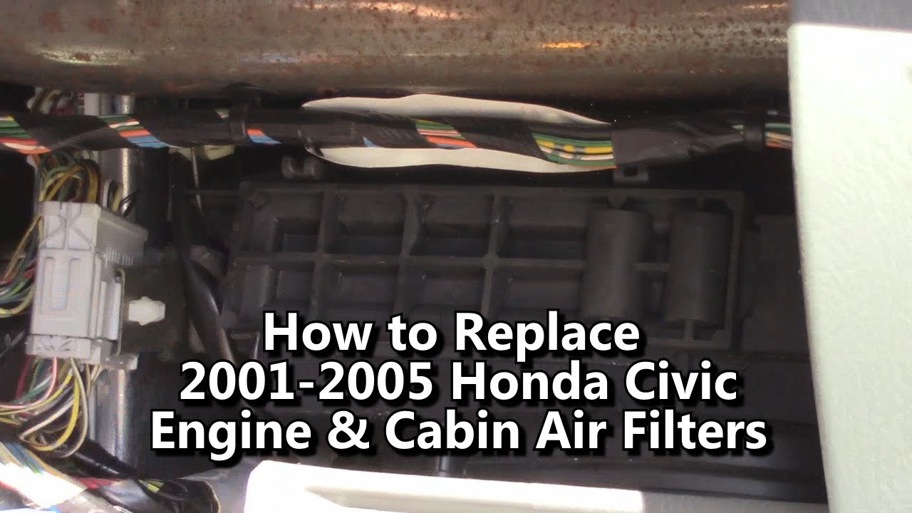 How to Replace Air Filters 2001 2002 2003 2004 2005 Honda Civic