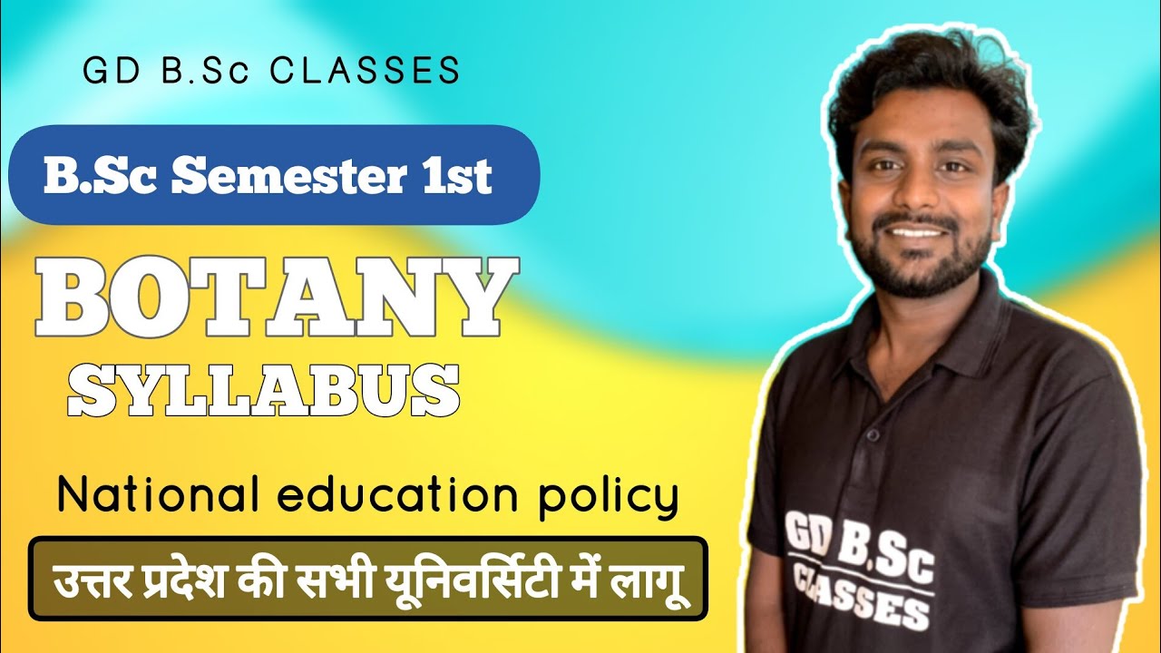 B.Sc 1st Year Botany 1st Semester Botany Syllabus/BSc 1st Semester Botany | by K.D. Sir