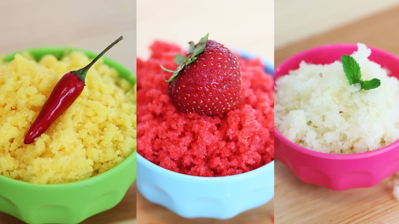 Chuski-Inspired Recipe with Mangoes, Strawberries, Lemon | Shaved Ice Dish | बर्फ से बनी मिठाई