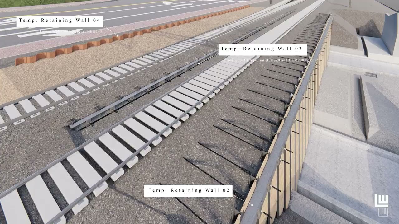 Ülemiste tunnel 5. ehitustööde 1. etapi animatsioon
