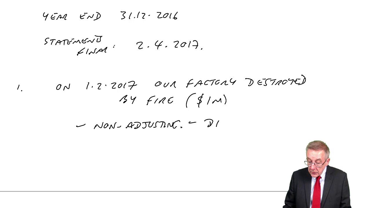 ACCA F3 IAS 10 Events after the Reporting Period