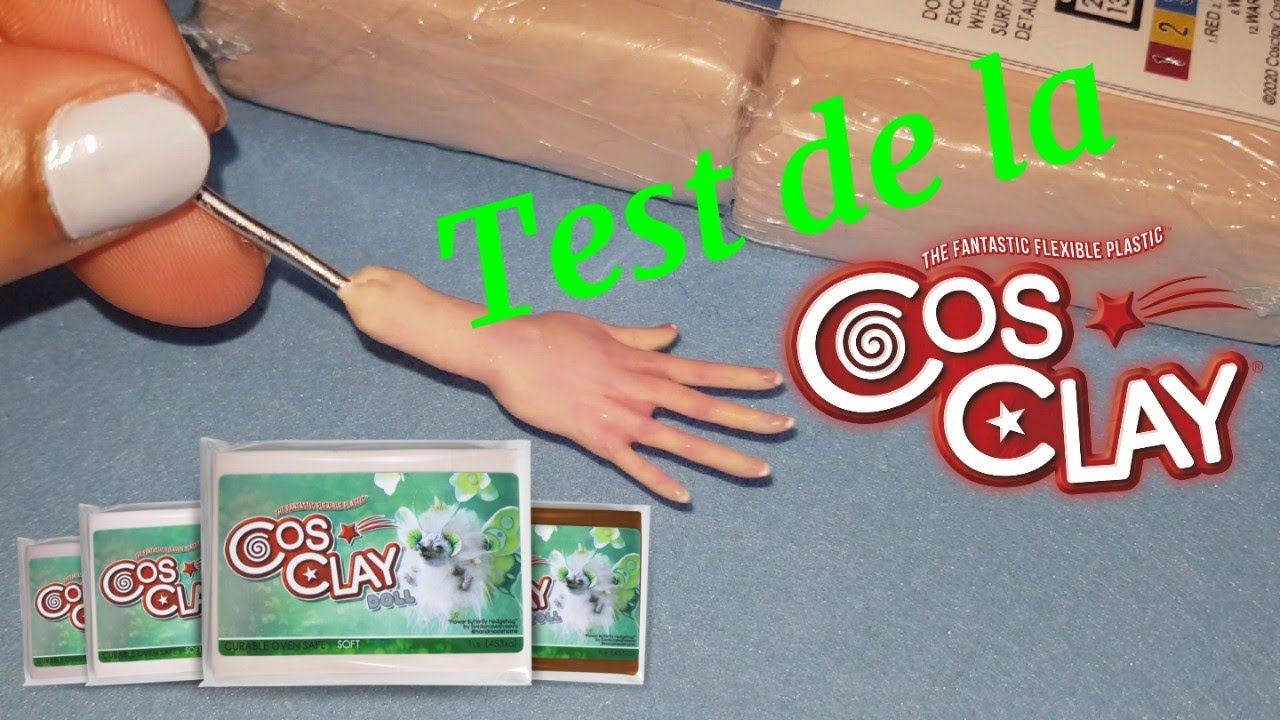 The new flexible polymer clay, test de la flexibilit&eacute; de la p&acirc;te Cosclay