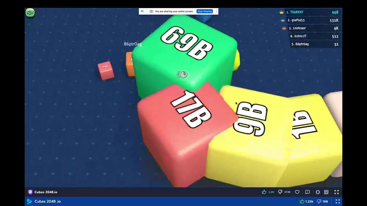 How to play cubes 2048 io without 2X