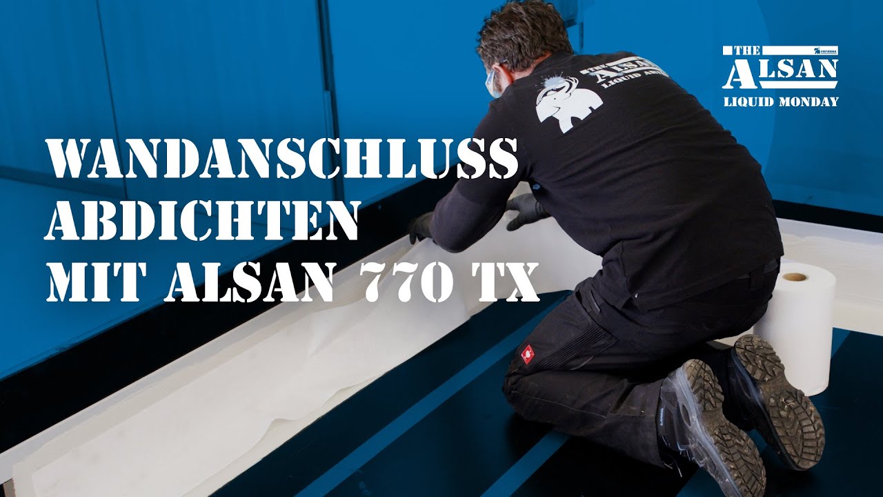 Wandanschluss abdichten mit ALSAN 770 TX - ALSAN Liquid Monday Folge 12