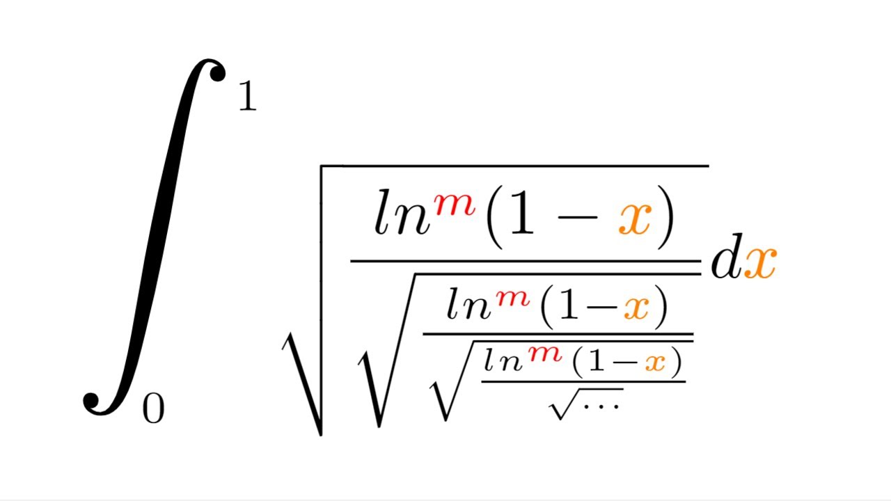 A logarithmic continued nested radical integral